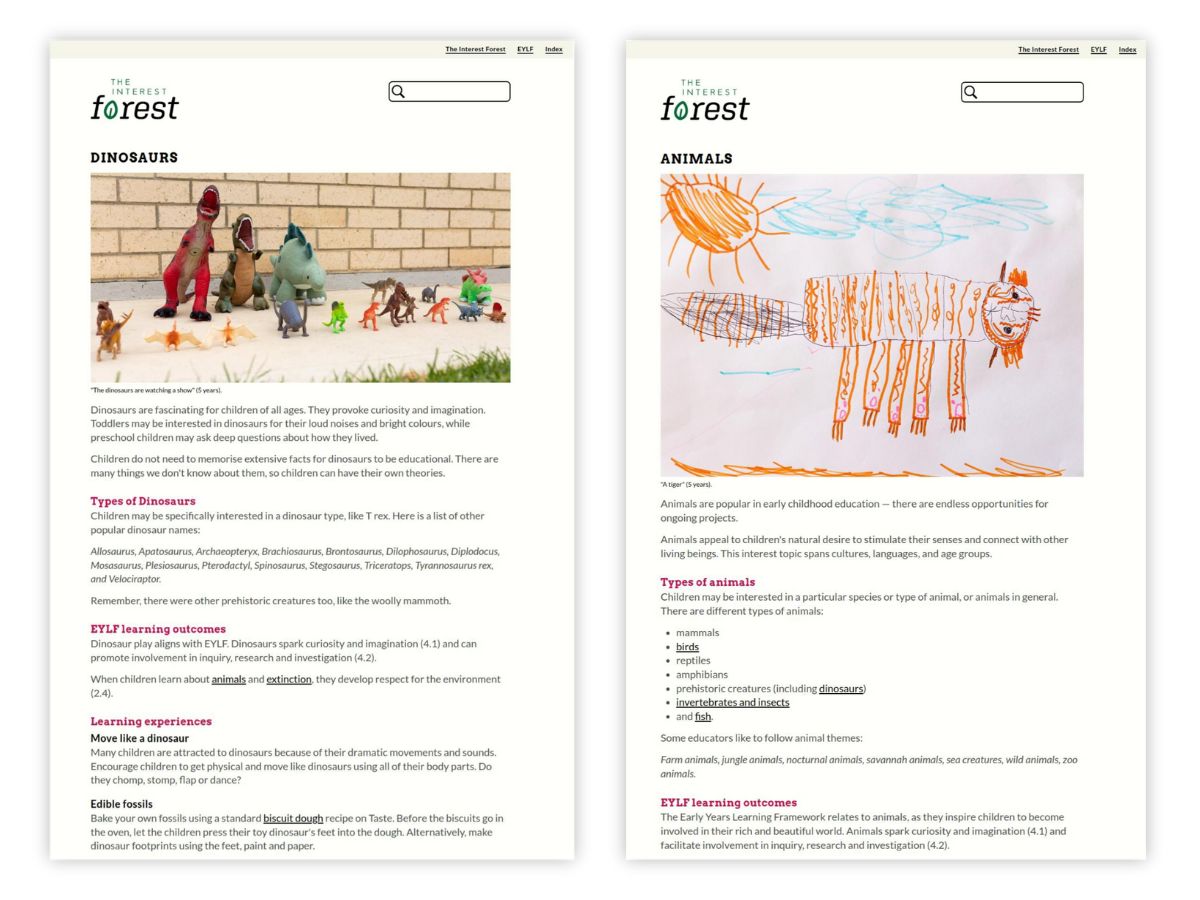 The Interest Forest Website